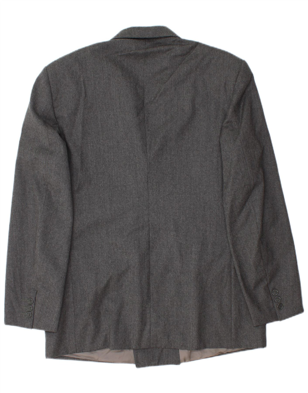 Jaqueta blazer masculina vintage com peito duplo IT 52 XL lã cinza