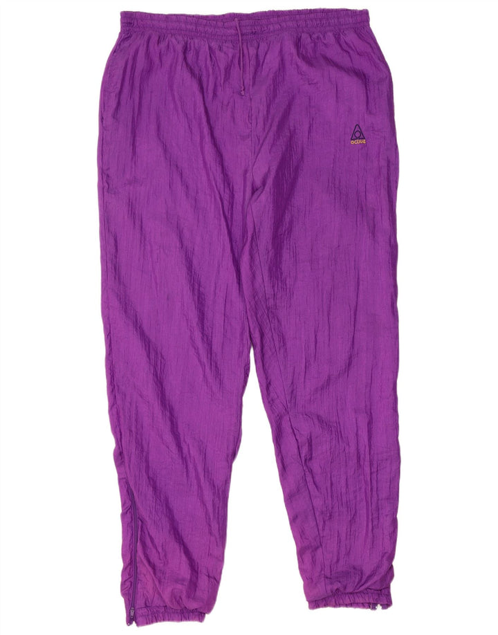 Active Mens Loose Fit Full Tracksuit Roxo Médio Colourblock Poliamida