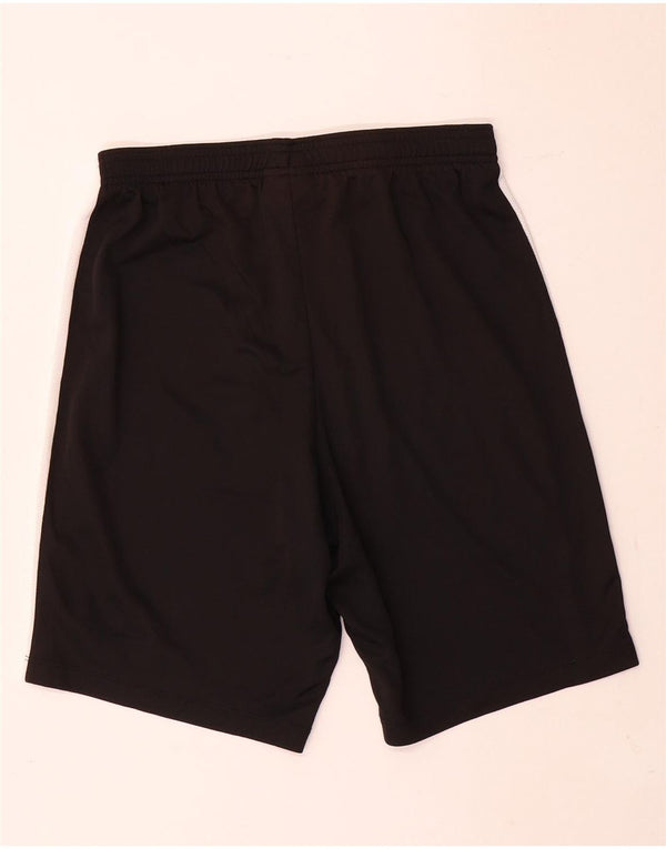 Shorts esportivos masculinos Nike Dri Fit pequenos pretos em poliéster colorblock