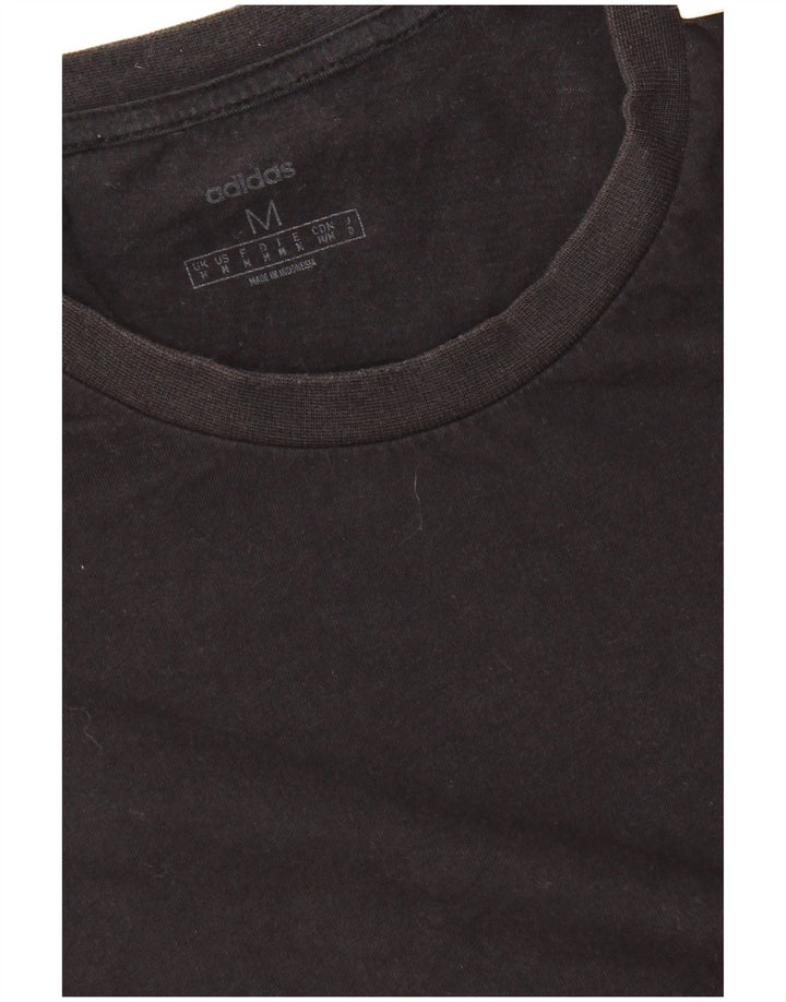 Adidas Mens Camiseta Top Médio Preto