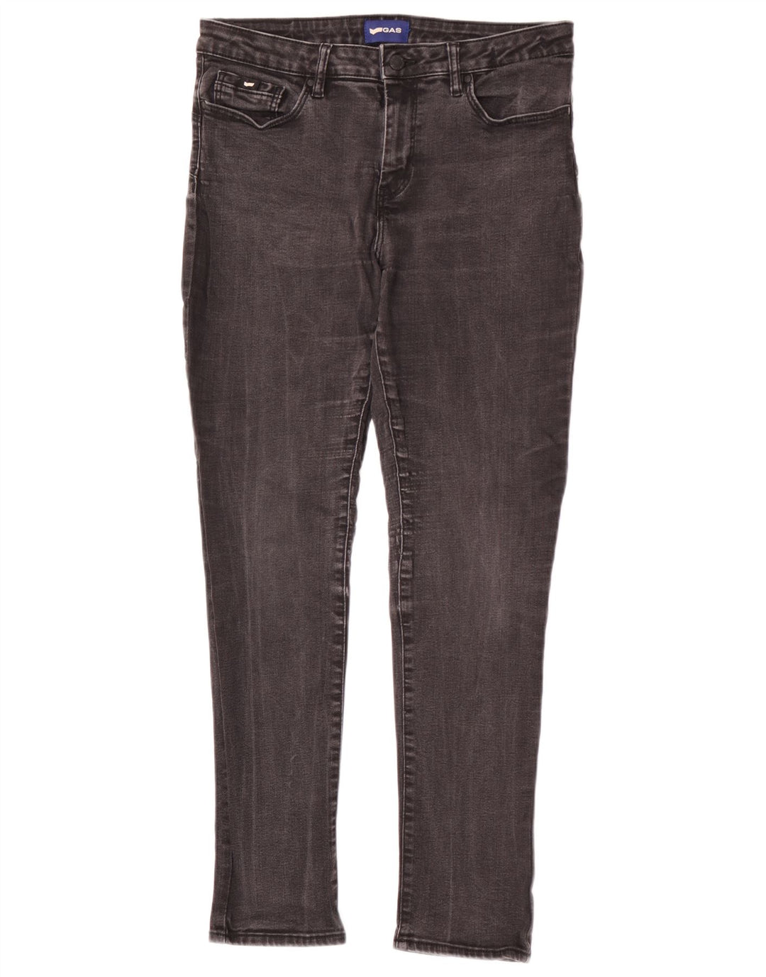 Gas Mens Britty Slim Jeans W29 L30 Algodão Cinza