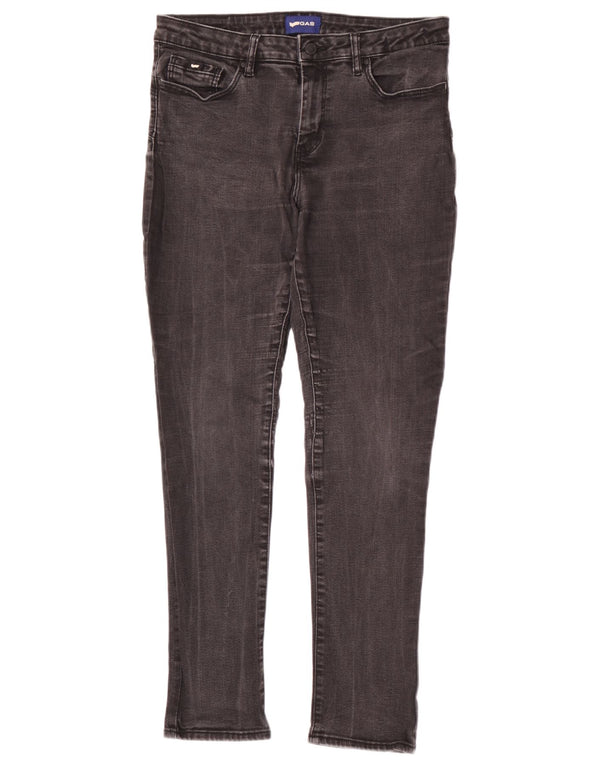 Gas Mens Britty Slim Jeans W29 L30 Algodão Cinza