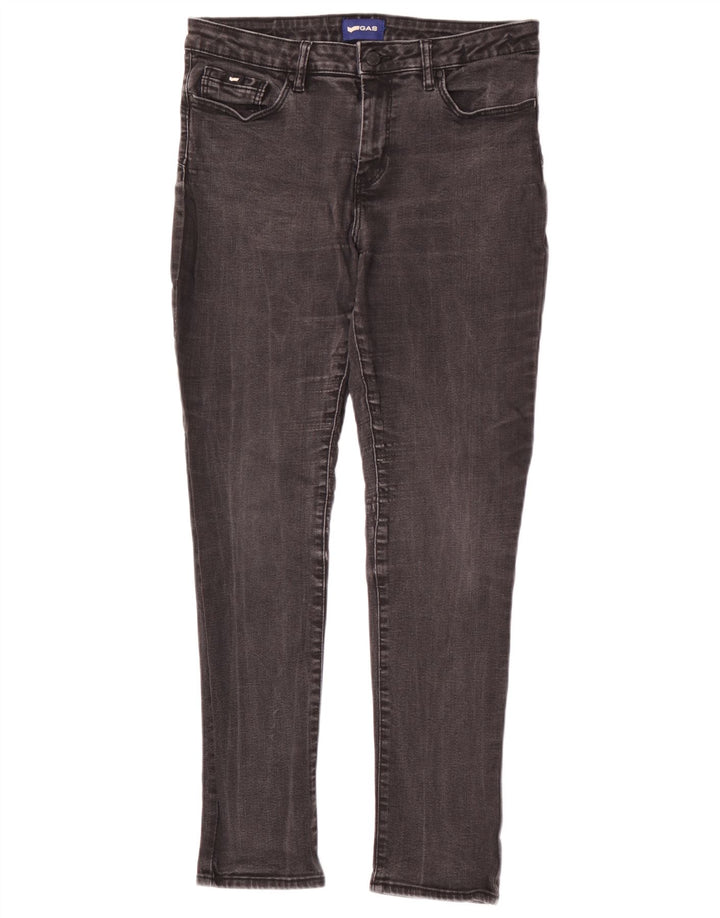 Gas Mens Britty Slim Jeans W29 L30 Algodão Cinza