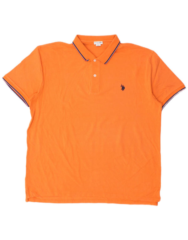 US Polo Assn. Camisa Polo Masculina 3XL Laranja