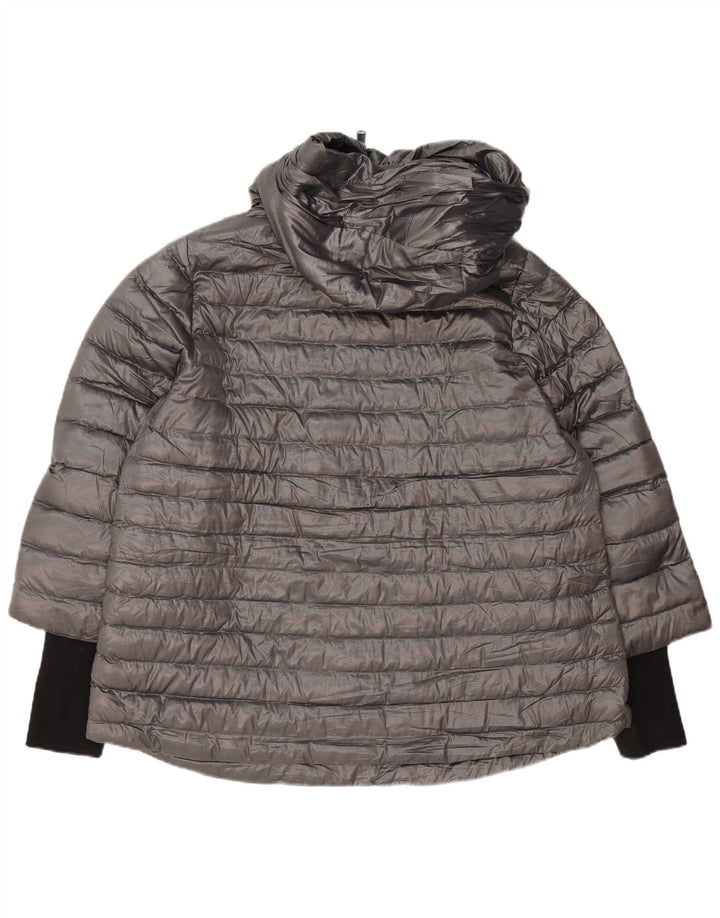 Jaqueta acolchoada feminina Calvin Klein de grandes dimensões UK 18 XL cinza poliéster