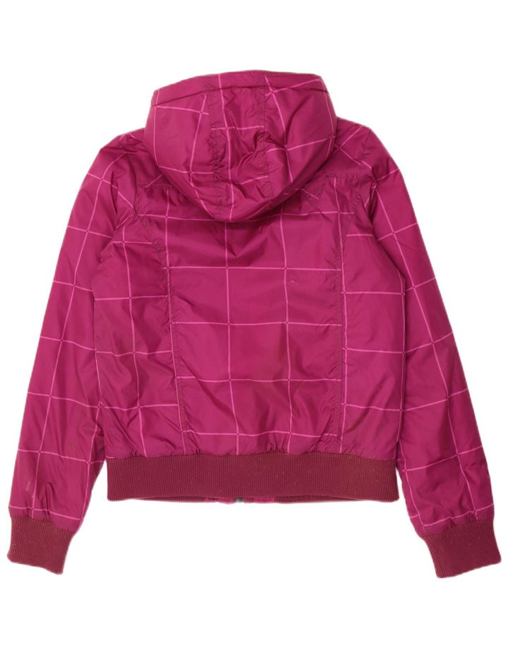 Jaqueta bomber com capuz feminina Vans UK 14 Medium Purple Check Nylon