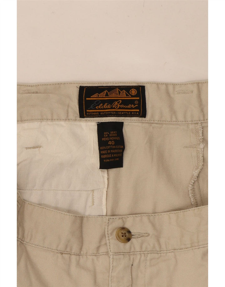 EDDIE BAUER Mens Chino Shorts W40 XL Beige Cotton Vintage Eddie Bauer and Second-Hand Eddie Bauer from Messina Hembry 