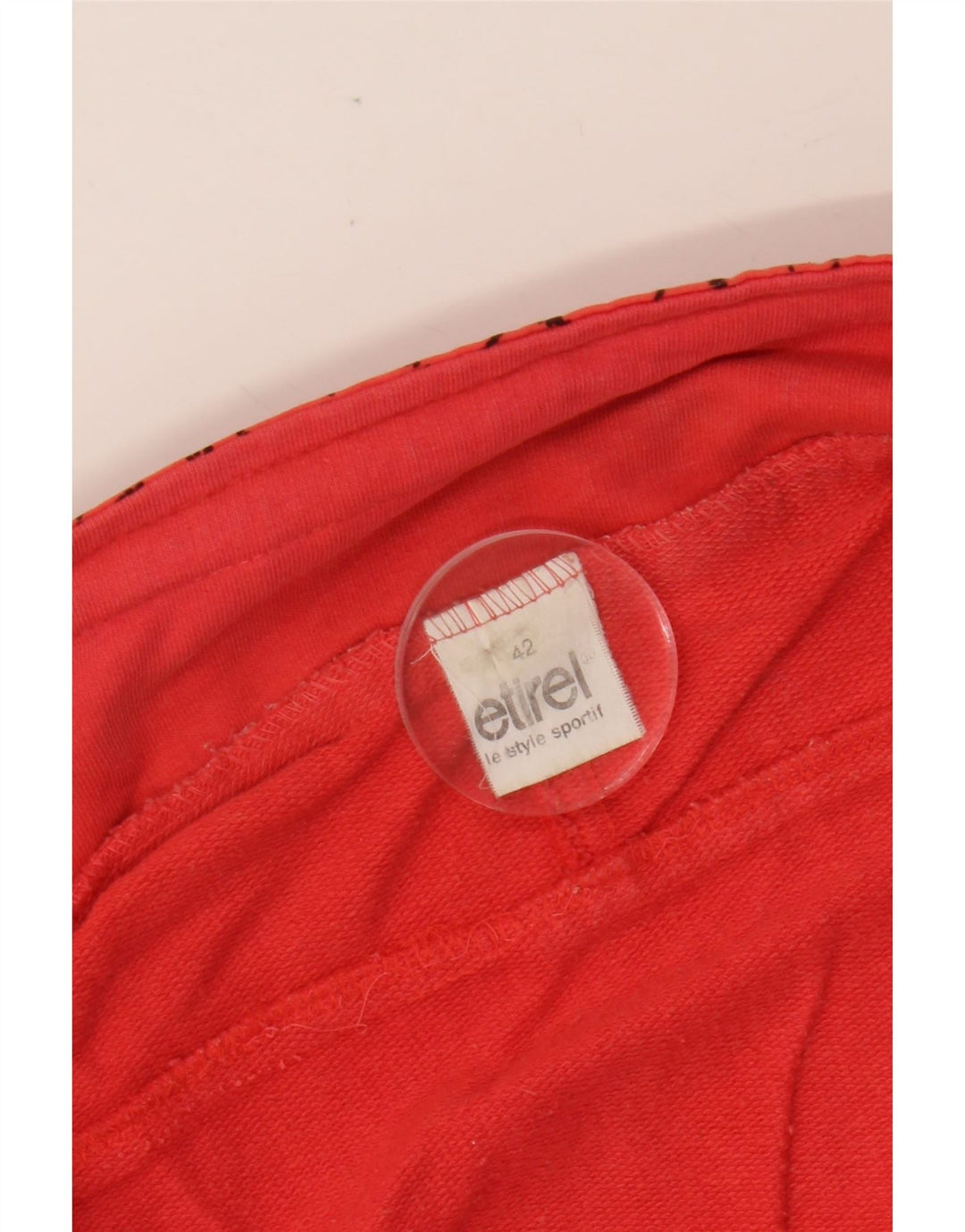 ETIREL Jaqueta feminina oversized de treino IT 42 Medium Red Colourblock