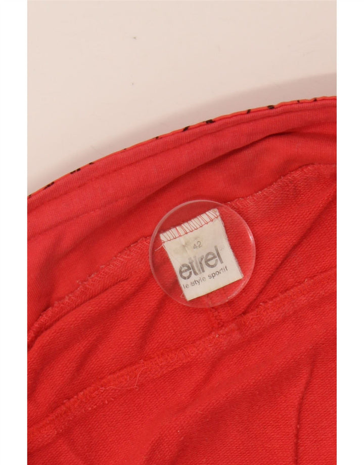 ETIREL Jaqueta feminina oversized de treino IT 42 Medium Red Colourblock