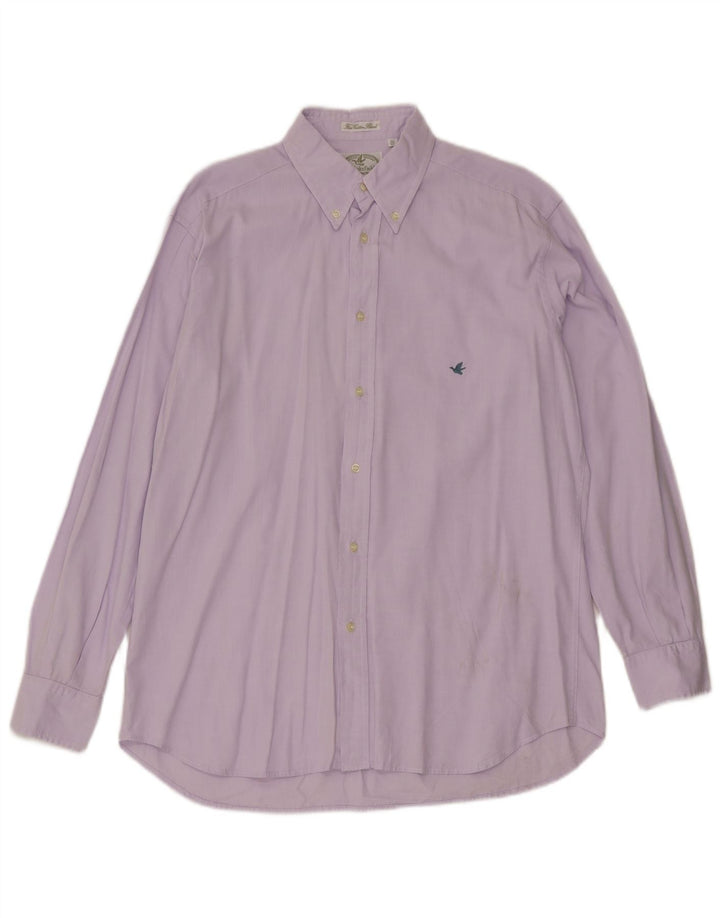 Camisa masculina Brooksfield tamanho 40 algodão roxo médio