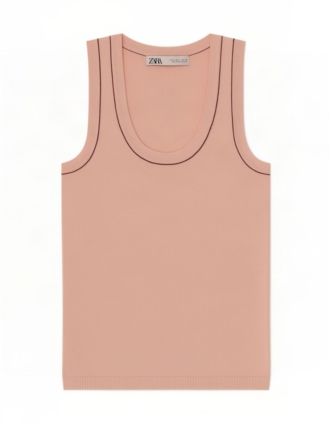 Colete feminino Zara UK 8 pequeno viscose rosa