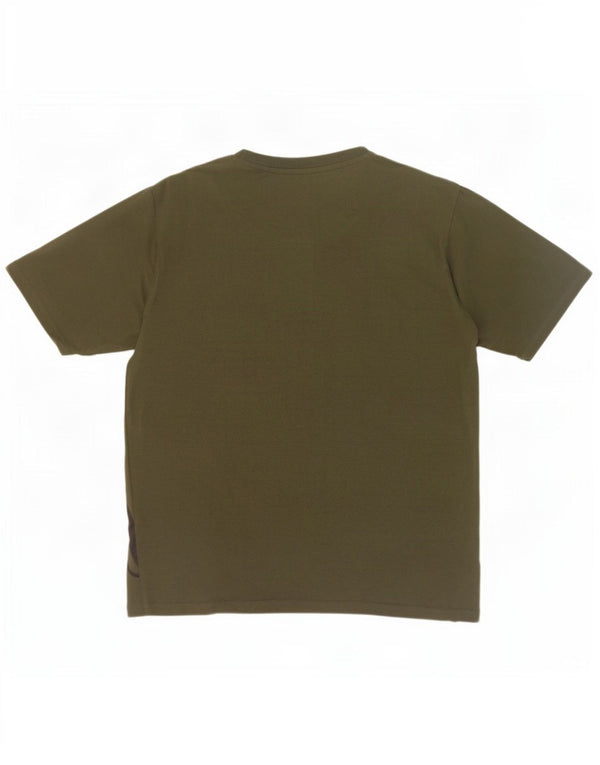 Camiseta gráfica masculina AUSTRALIAN L'ALPINA Top grande de algodão cáqui