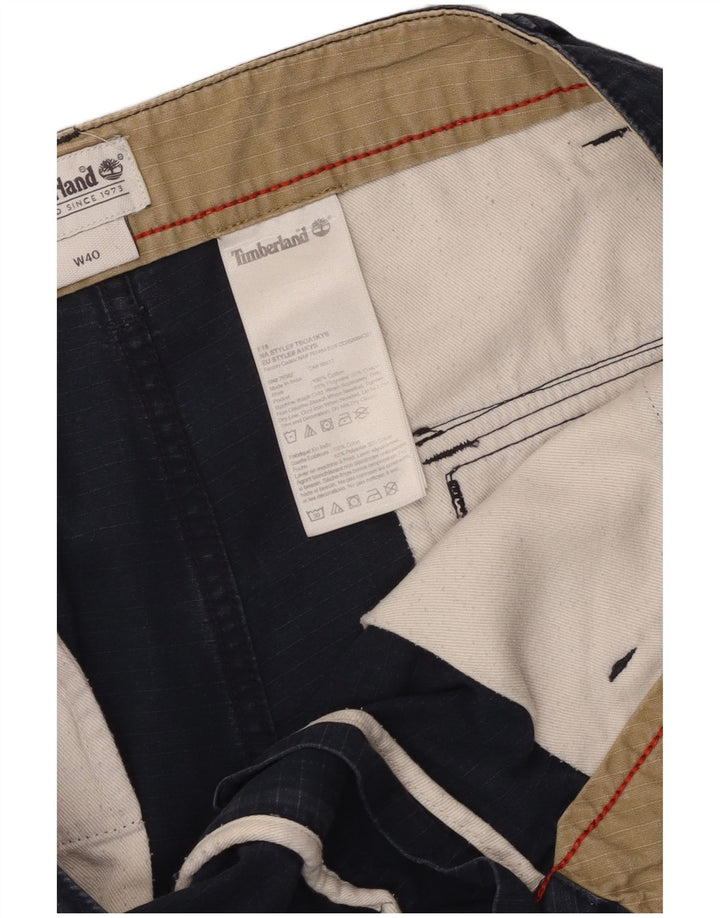 Shorts cargo masculino TIMBERLAND W40 XL azul marinho algodão