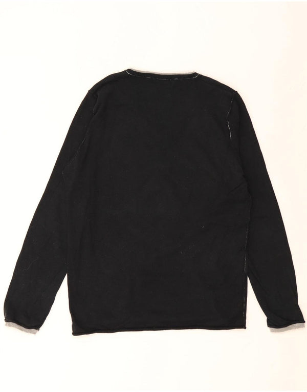 Suéter ZARA Boys com decote em V 13-14 anos médio preto