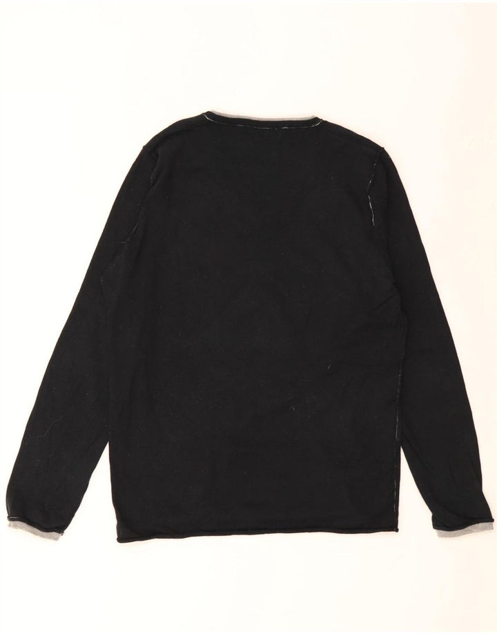 Suéter ZARA Boys com decote em V 13-14 anos médio preto