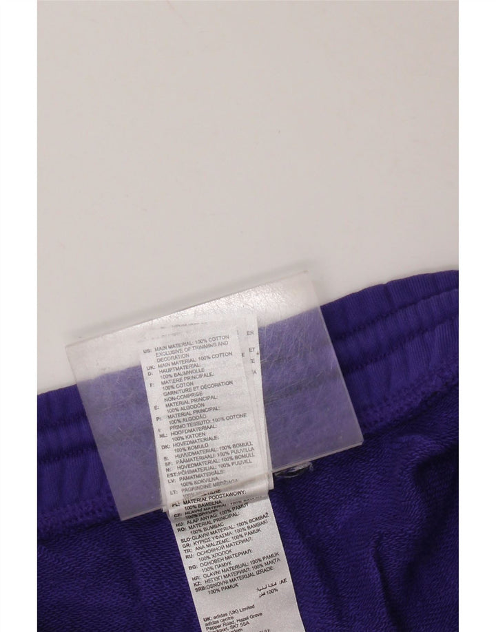 ADIDAS Mens Sport Shorts Grande Algodão Roxo