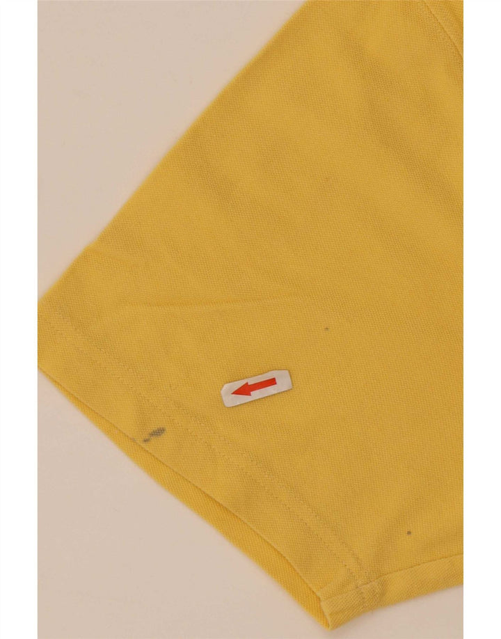 Camisa pólo gráfica masculina Reebok grande algodão amarelo