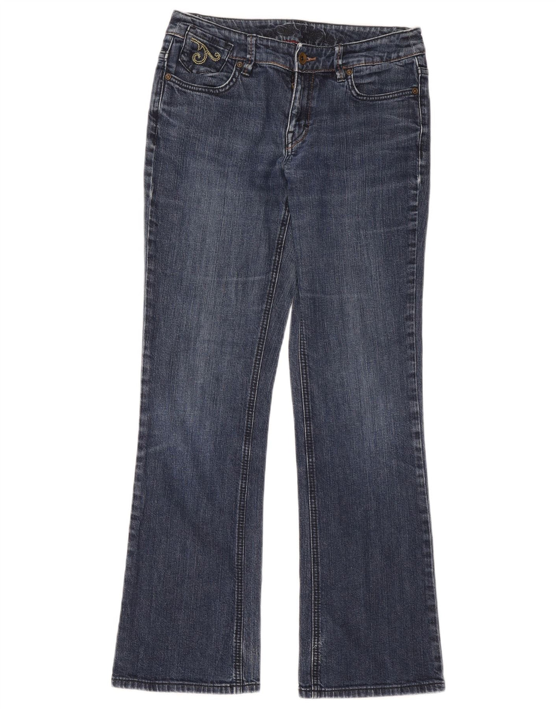 Calça jeans feminina Esprit Bootcut W32 L30 azul algodão