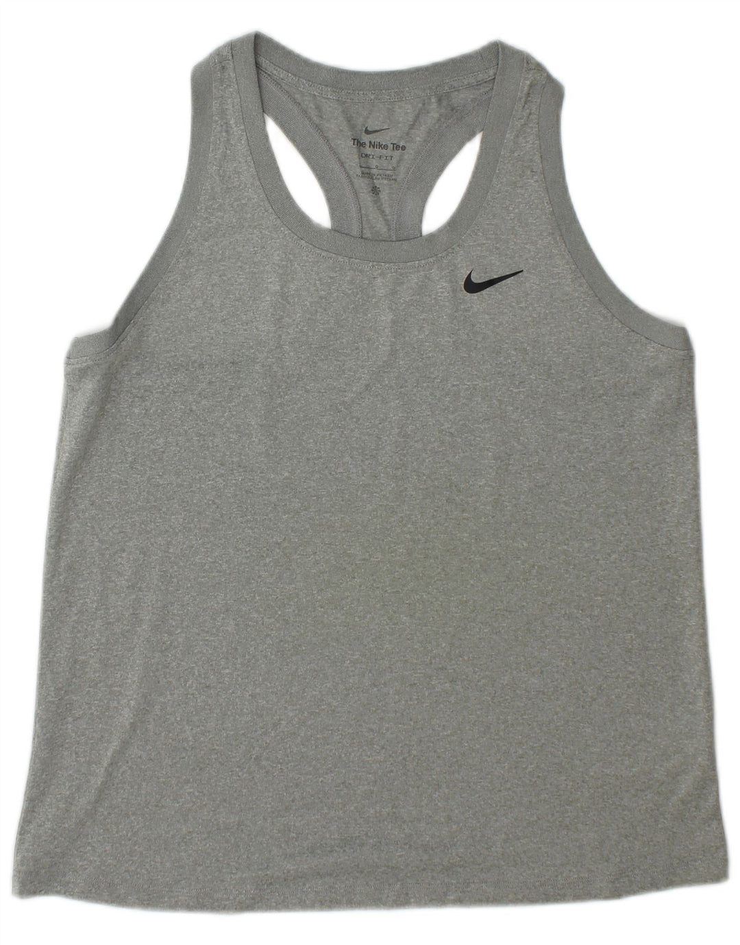 Colete Nike Masculino Dri Fit Top Grande Cinza Poliéster