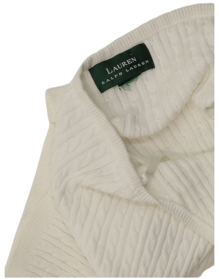 Top Ralph Lauren Mulher Halter UK 4 XS Branco