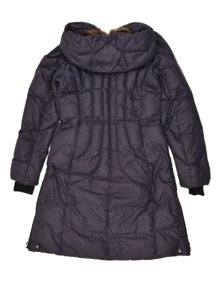 BLAUER Womens Hooded Padded Coat UK 6 XS Navy Blue | Vintage Blauer | Thrift | Second-Hand Blauer | Used Clothing | Messina Hembry 