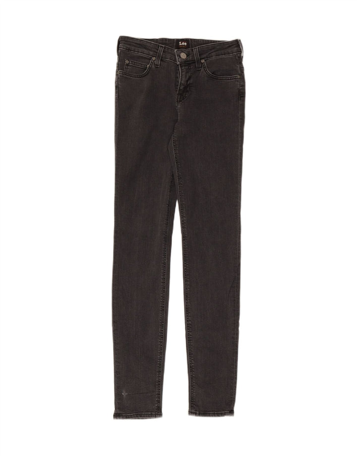 Calça jeans skinny feminina Lee W26 L33 algodão cinza