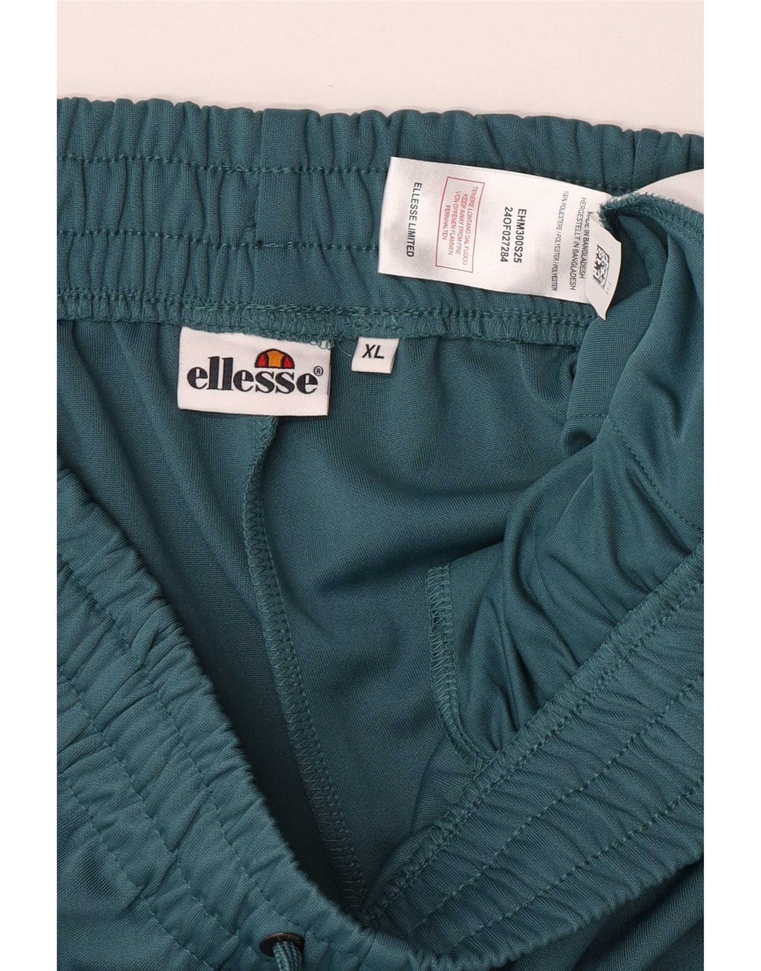 Ellesse Calça de treino feminina XL azul colorblock poliéster