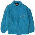 Jaqueta masculina acolchoada com ajuste solto gráfico MISTRAL Reino Unido 40 grande poliamida azul