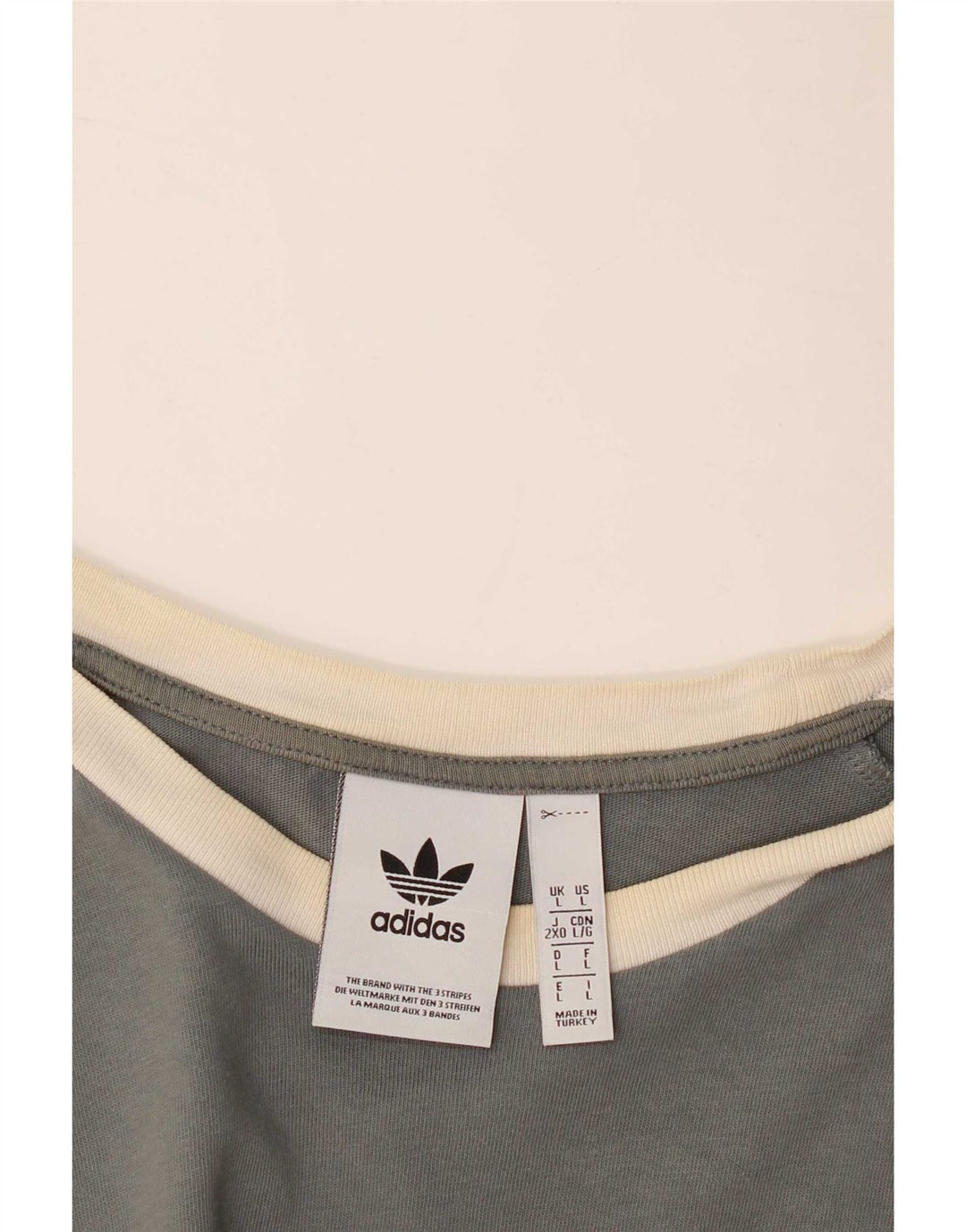 Adidas Camiseta masculina Top Grande Cinza