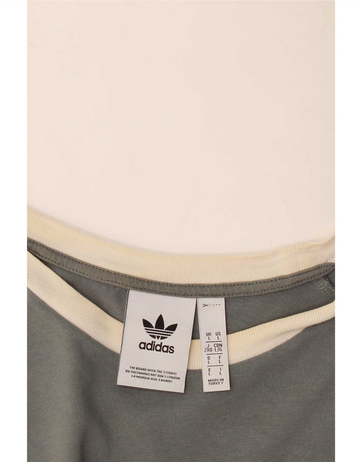 Adidas Camiseta masculina Top Grande Cinza