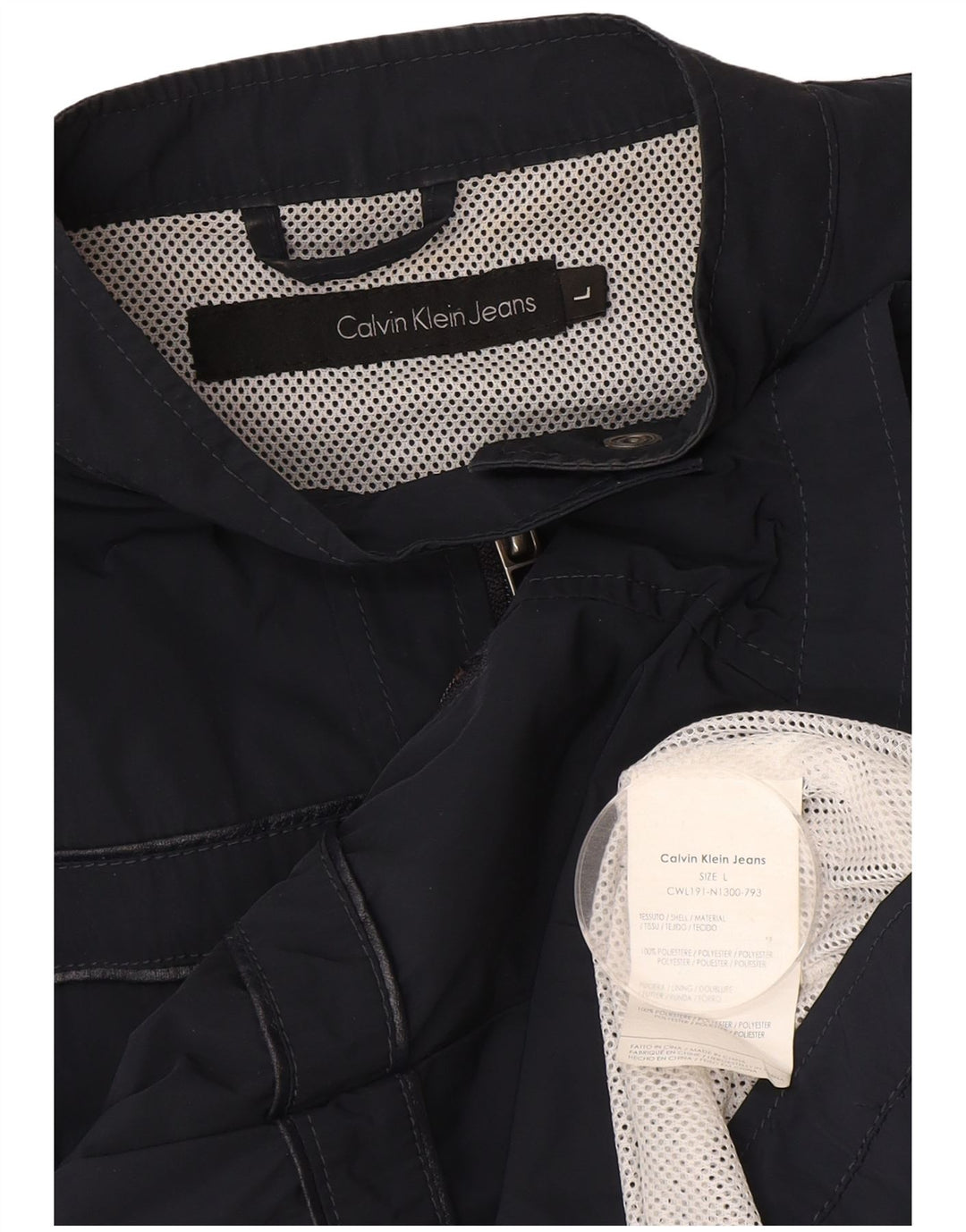 Jaqueta bomber feminina Calvin Klein Jeans UK 14 grande azul marinho