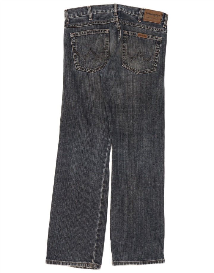 Wrangler Mens Bootcut Jeans W30 L32 Azul Algodão