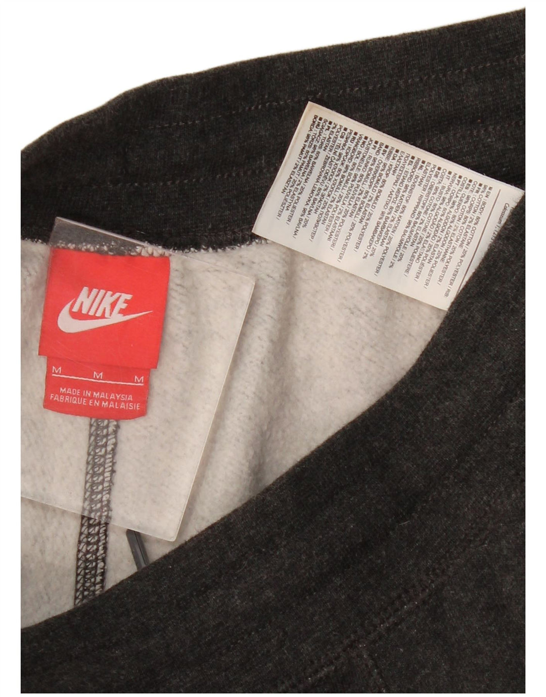 Nike Mens Graphic Calças de treino Joggers cinza médio algodão