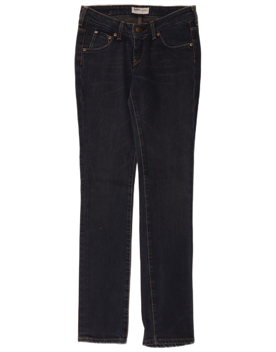 Lee Womens Norma Slim Jeans W27 L33 Azul Marinho Algodão