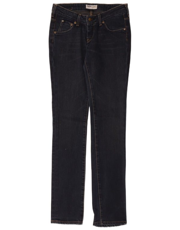 Lee Womens Norma Slim Jeans W27 L33 Azul Marinho Algodão