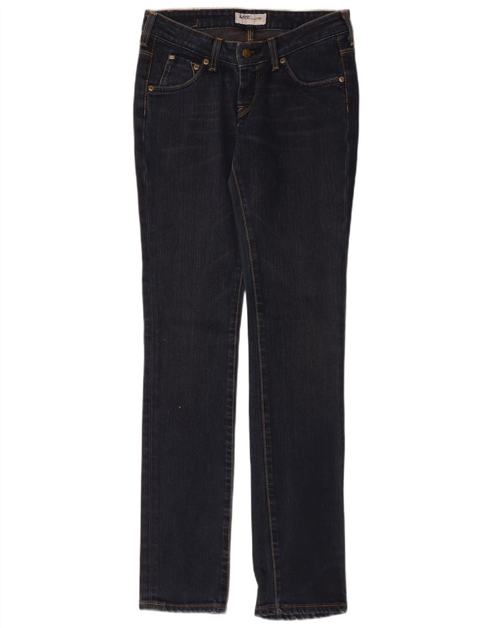 Lee Womens Norma Slim Jeans W27 L33 Azul Marinho Algodão