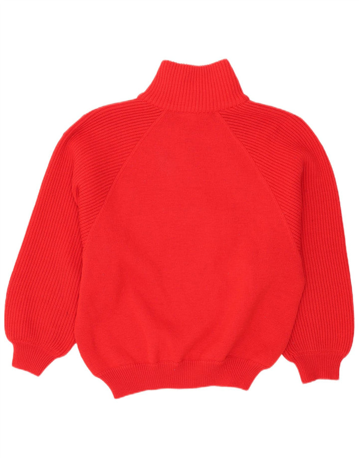 Suéter masculino com gola redonda e botão Skipper IT 48 lã vermelha média
