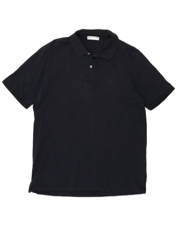 Camisa pólo masculina Sergio Tacchini grande azul marinho