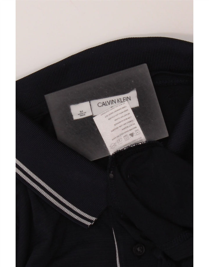 Camisa polo masculina Calvin Klein média azul marinho poliéster