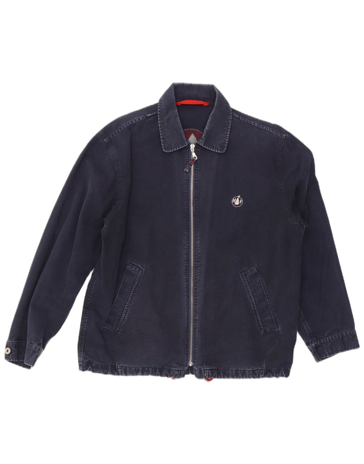Jaqueta bomber masculina Murphy & Nye Reino Unido 38 algodão azul marinho médio