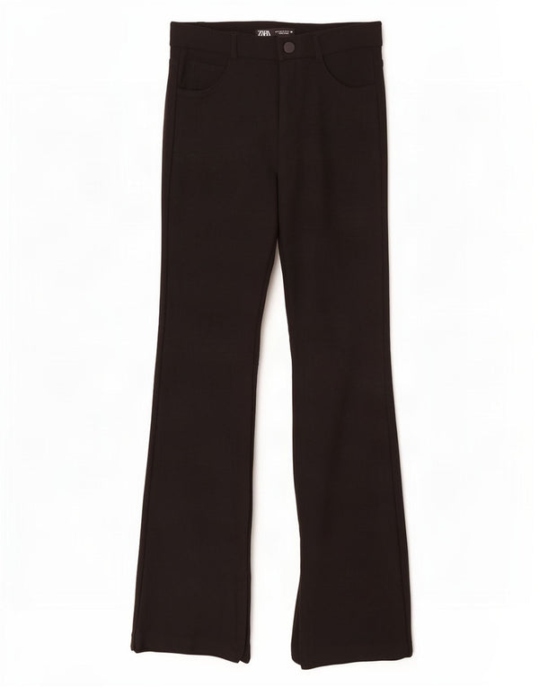 Calça feminina Zara Flare casual médio W28 L33 preta
