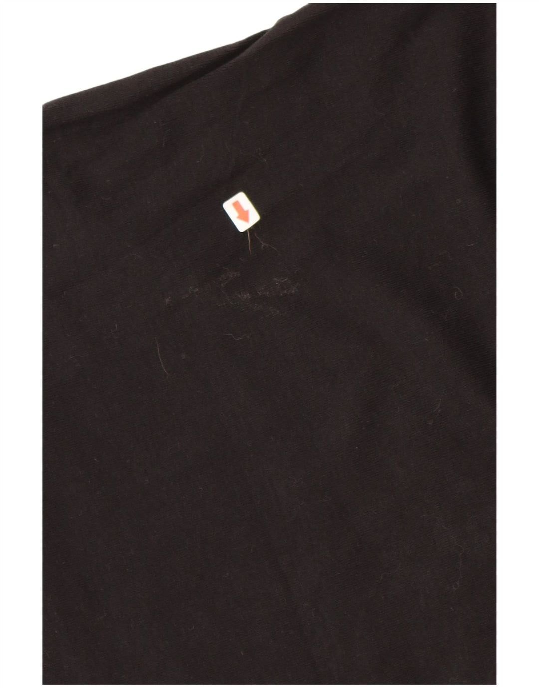 Camiseta feminina gráfica BENETTON UK 16 pequena preta