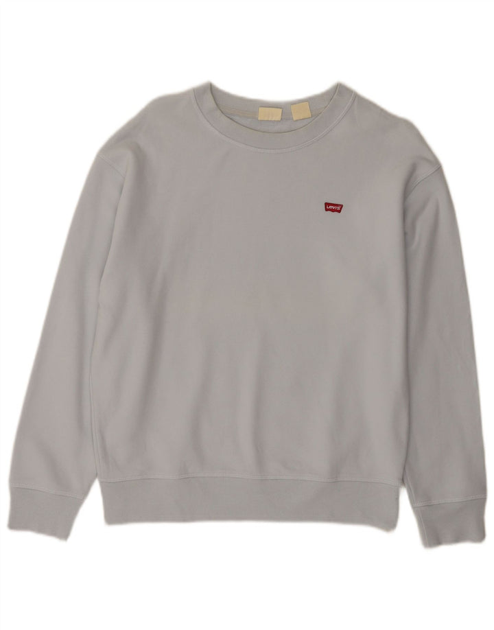 Suéter oversized feminino Levi's UK 10 pequeno azul