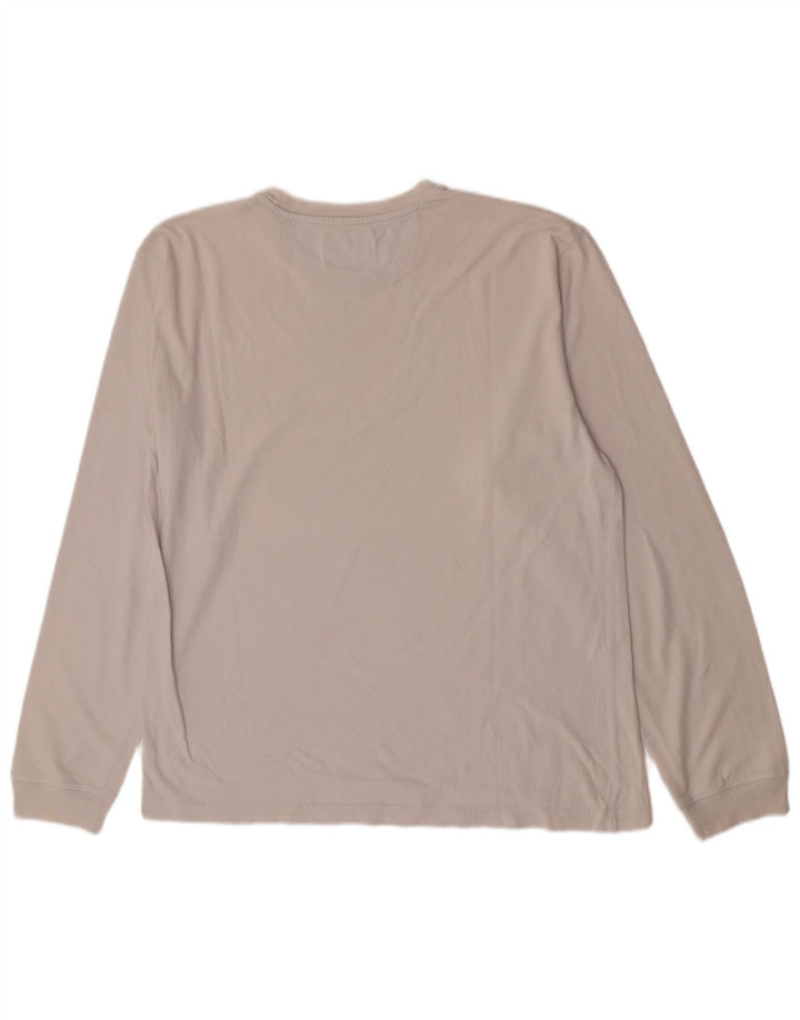 Champion masculino top manga comprida grande algodão branco