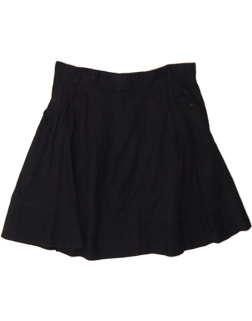 ARMANI Womens High Waist Mini Skirt EU 44 XL W34 Black Cotton Vintage Armani and Second-Hand Armani from Messina Hembry 