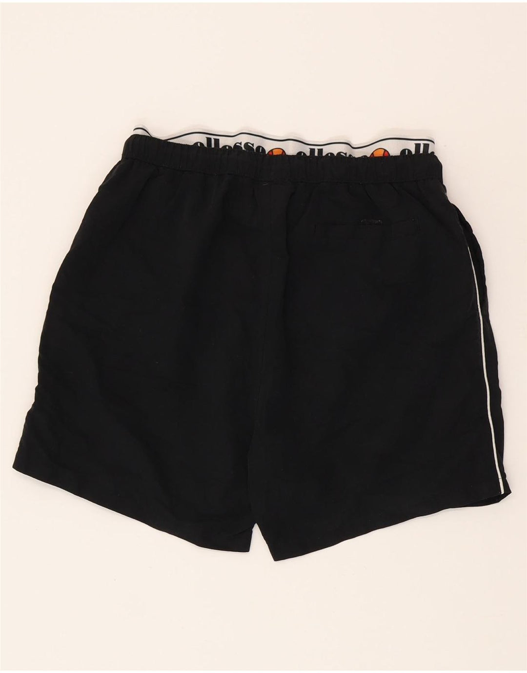Ellesse Mens Graphic Sport Shorts Médio Preto Colourblock Poliéster