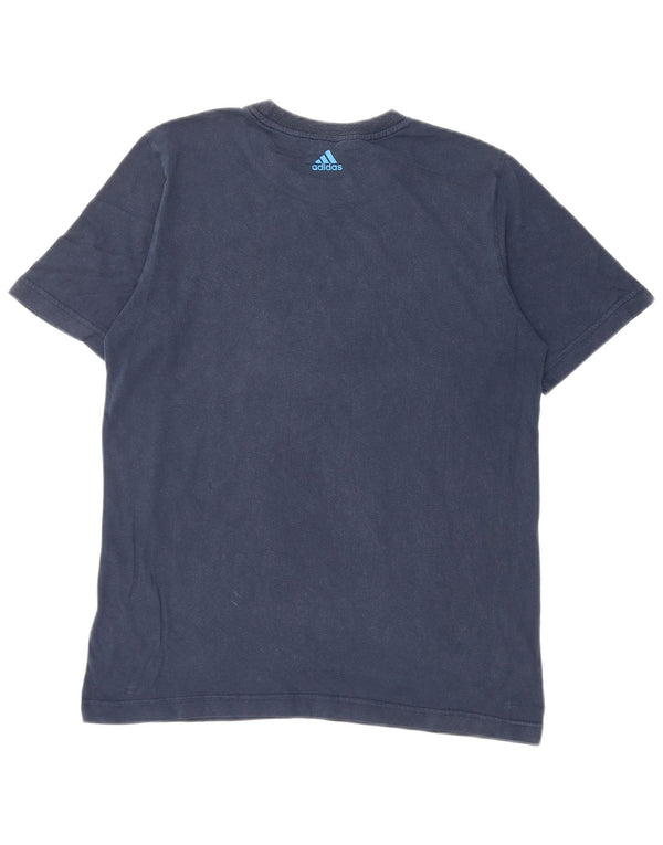 Camiseta Adidas Menino Graphic Top 15-16 Anos Azul Marinho Algodão