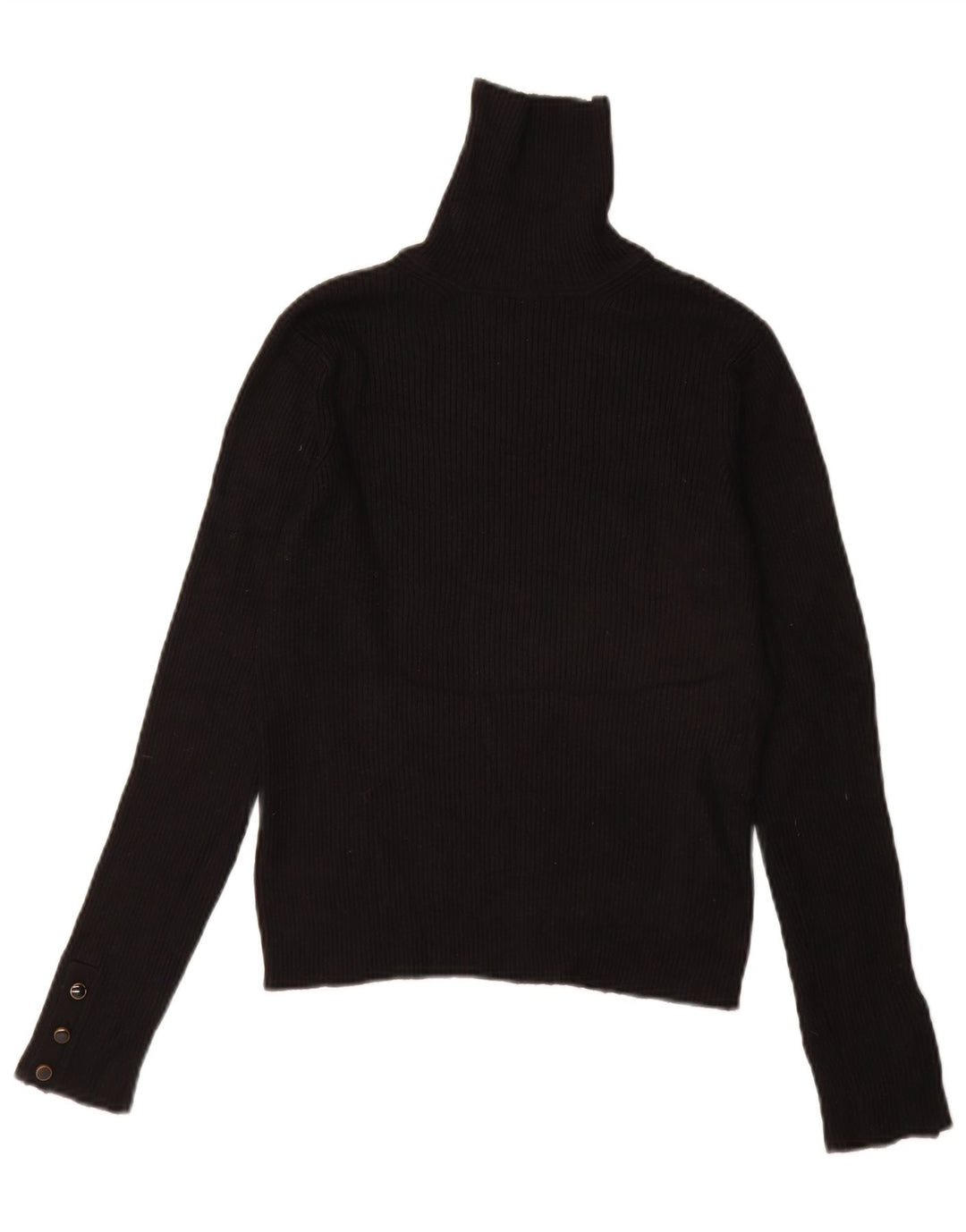 Suéter feminino Lipsy com gola redonda Reino Unido 12 viscose preta média