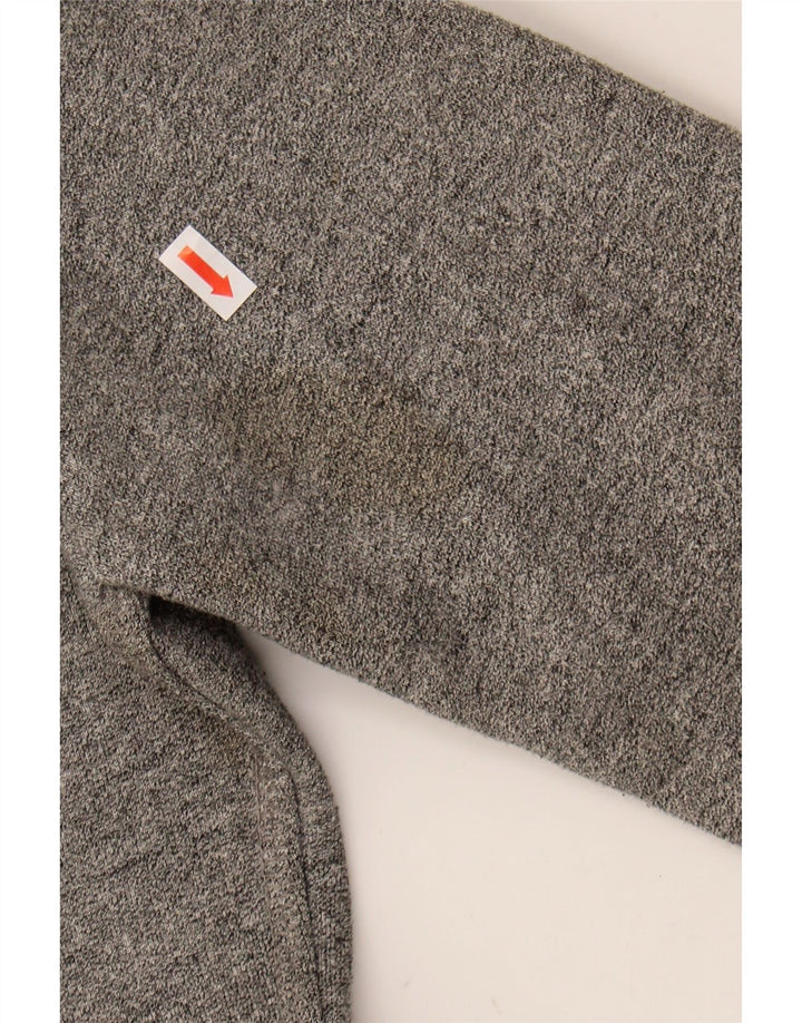SUPERDRY Womens Zip Hoodie Sweater UK 6 XS Grey Cotton Vintage Superdry and Second-Hand Superdry from Messina Hembry 