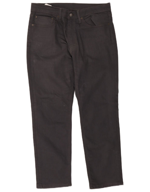 Calça casual feminina Levi's 541 cônica W34 L30 algodão cinza